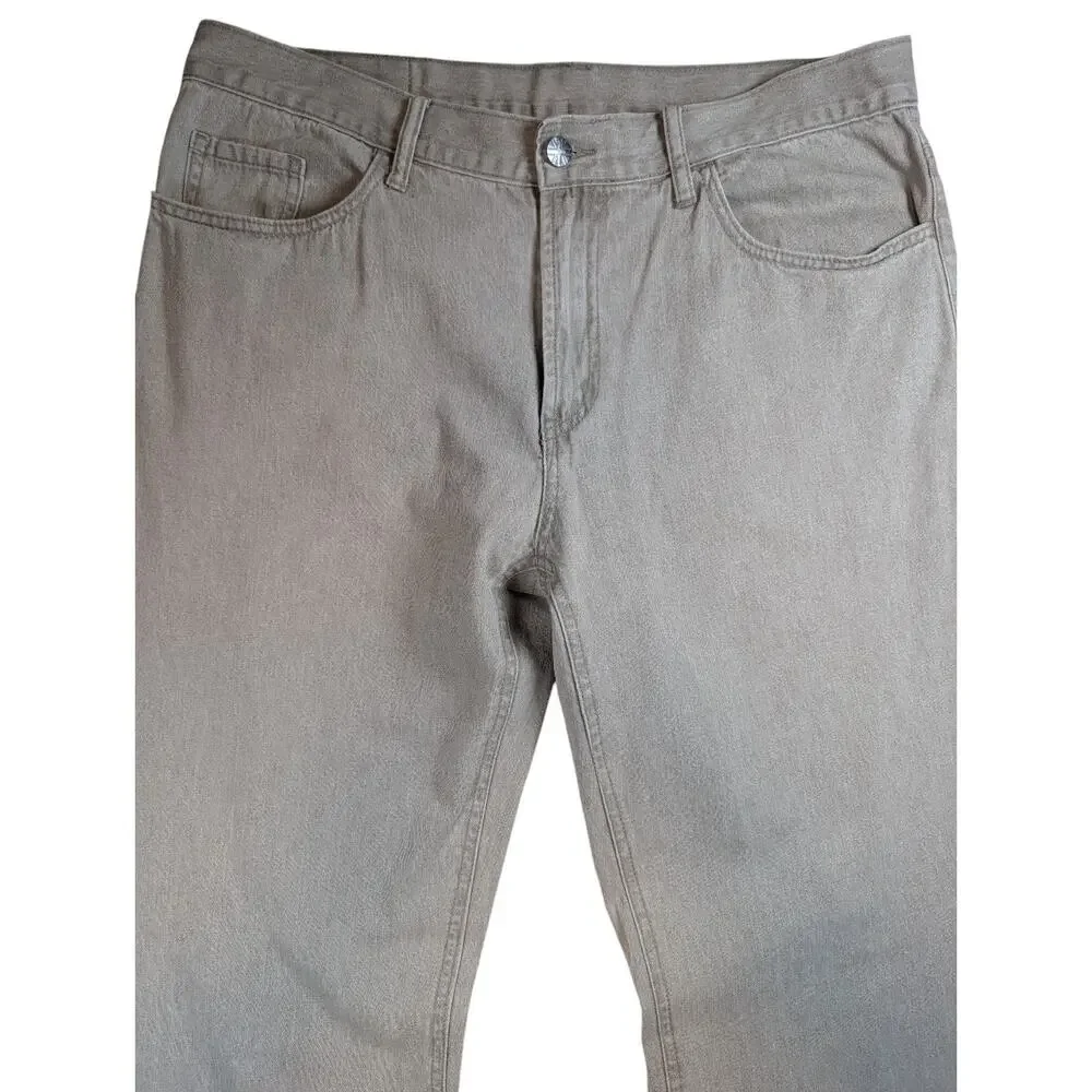 Austin Reed London Khaki Jeans Mens 34x32* Tailored Casual Denim